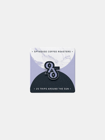"25" Enamel Pin (25th Birthday – Limited Edition) - Spyhouse Coffee Roasters