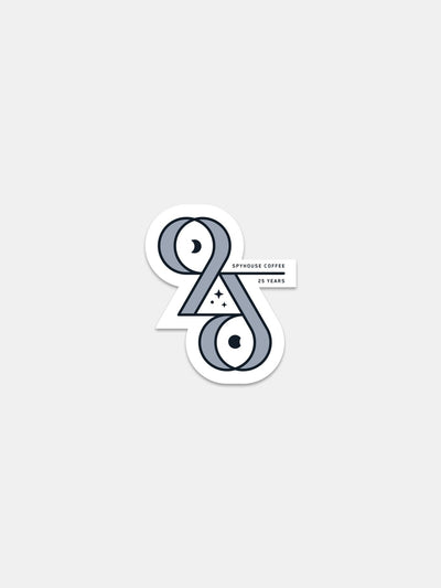 "25" Sticker (25th Birthday – Limited Edition) - Spyhouse Coffee Roasters